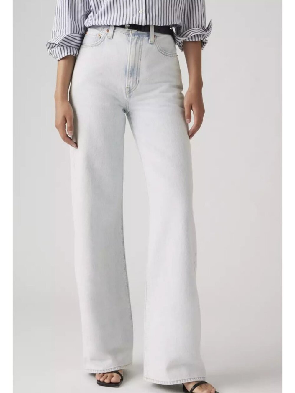 New Levi's Premium 27x32 Ribcage Wide Leg Women's Jeans Be Prepared Light Wash